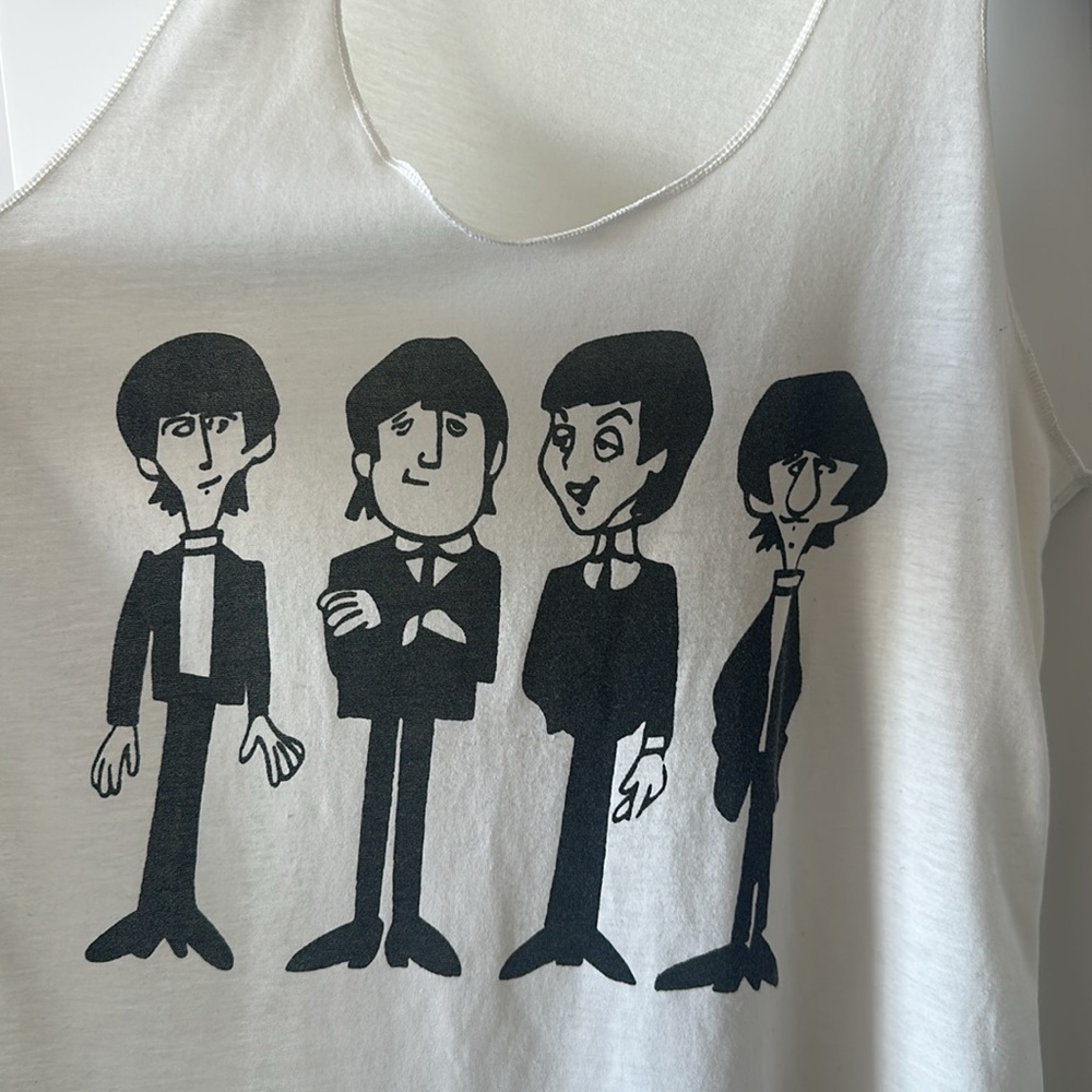 Beatles - cartoon ish tank top, flowy, unisex